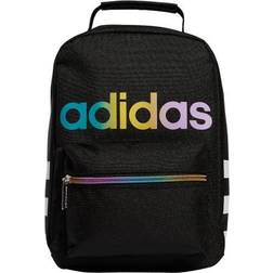 Adidas Unisex Santiago Insulated Lunch Bag, Black/ White/ Rainbow, ONE SIZE