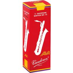 Vandoren Java Red Baritone Saxophone Reeds Strength 3, Box Of 5