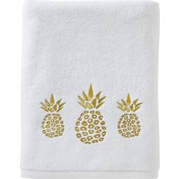 SKL Home Knight Ltd. Pineapple Bath Towel Gold, White