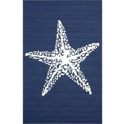 Nuloom Starfish Print Navy Blue