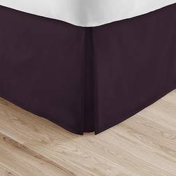 Home Collection Comfort Luxury Pleated Valance Sheet Purple