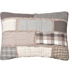 Donna Sharp Smoky Cobblestone Pillow Case Gray, Beige (66x50.8)