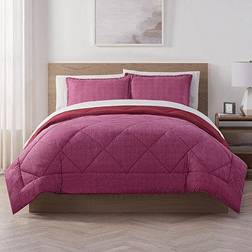 Serta Supersoft Washed Solid Bedspread Red
