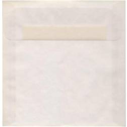 Jam Paper Â 9.5 x 9.5 Square Translucent Vellum Invitation Envelopes, Clear, 25/Pack (2851357) Clear