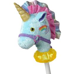 Mary Meyer Fancy Unicorn 33 Inch Stick Horse Orange/Pink/Blue One-Size