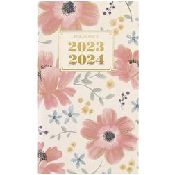 AT-A-GLANCE 2023-2024 Pocket Calendar, 2 Year Badge Floral