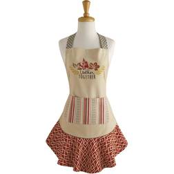 DII Imports Gather Together Ruffle Apron Multicolor