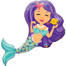 Qualatex Little Mermaid Purple Foil Balloon 38