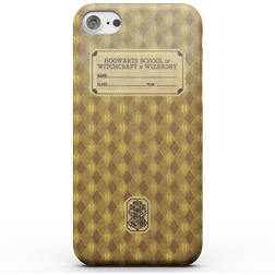 Harry Potter Hufflepuff Text Book Phone Case for iPhone and Android Samsung S7 Snap Case Matte