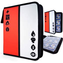 9-Pocket Binder for Pokemon Cards Pokemon Card Binder with Sleeves Includes 30 Removable Sleeves Card Album Holds 540 Baseball Football Yugioh MTC and TCG Trading Cards Pokke