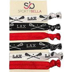 LACROSSE HAIR TIES - RED