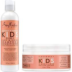 Moisture Coconut & Hibiscus Kids Combo Pack Curling Butter Cream, Shine