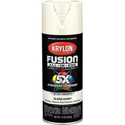 Krylon K02711007 Fusion All-In-One Spray Paint for Indoor/Outdoor Use, Gloss Ivory
