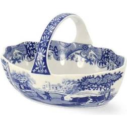 Spode Blue Italian Handled Basket Serving