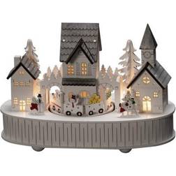 Konstsmide House/Church Wood 5 LED Julelampe 15.5cm