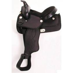 King Series Synthetic Pony Saddle 10 Black