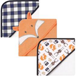 Hudson Baby Infant Boy Cotton Rich Hooded Towels Fox One Size