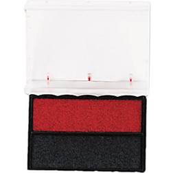 Trodat T4850 Dater Replacement Pad, 3/16"W x 1"D, Red/Blue Red