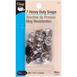 Dritz 7 Black Heavy Duty Snaps Size 24