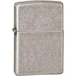 Zippo ZO28973 Armor Pocket Lighter, Antique Silver Plate