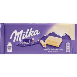 Milka White Chocolate Bar 100g