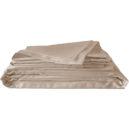 Baumwoll Satin sand Bettwäsche Beige (200x135cm)