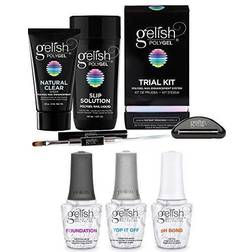 Gelish Professional PolyGel Trial Kit & Terrific Trio Essentials Kit with Foundation It
