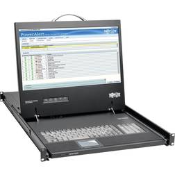 Tripp Lite Rack Console KVM w/ 19" LCD, DVI or VGA Adapter 1U 1 Computer(s) 19" LCD 1366 x 768 1 x USB 1 x DVI"