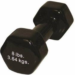 Vinyl-coated iron dumbbell 8 lb 1 each