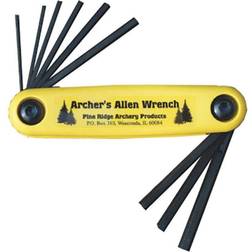 Pine Ridge Archery Allen Wrench Made of Industrial Strength Tool Steel, Archery Sizes Included Hex Key