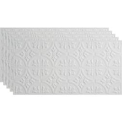 Fasade Traditional Syle # 2 48-3/8" x 24-3/8" PVC Glue Up Tile in Matte White PG5101