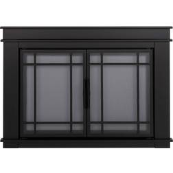 Pleasant Hearth Fillmore Large Glass Fireplace Doors