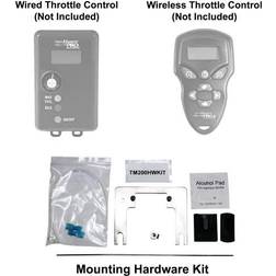 TROLLMaster Remote Throttle Controller Mounting Hardware Kit- TM200HWKIT - Black