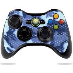 MightySkins MIXB360CO-Blue Camo Protective Vinyl Decal for Microsoft Xbox 360 Controller Wrap Sticker - Blue Camo