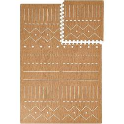 Toddlekind Prettier Puzzle Berber Collection Playmat in Camel Size Standard
