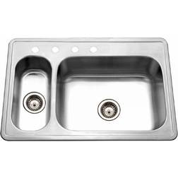 Houzer LHD-3322 Legend 33" Double Basin Drop