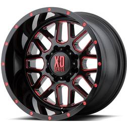 Wheels XD820 Grenade, 20x12 with 8 on 170 Bolt Pattern - Black