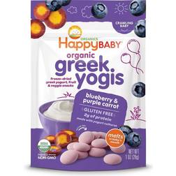 Happy Baby Organic Greek Yogis Blueberry & Purple Carrot Snacks