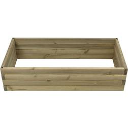 LuxenHome Winsome Raised Beds Brown Raised