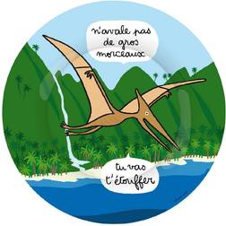 Petit Jour Melamine Dinosaur Plate