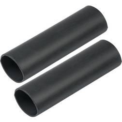 Ancor 327124 Heavy Wall Heat Shrink Tubing 1 INCH x 12 INCH 2-Pack Black