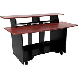 Omnirax Presto 4 Studio Desk Mahogany