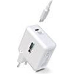 Urban Factory Wall Charger USB C Cable GSC65UF White