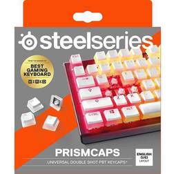 SteelSeries PRISMCAPS Universal Double Shot PBT Keycaps White (English)