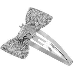 1928 Jewelry Women s Mesh Bow Horse Head Snap Hair Clip