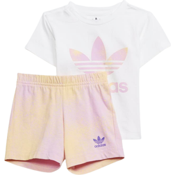 Adidas Infant Graphic Logo Shorts & Tee Set - White (HK2909)