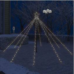 Be Basic 2,5 m vandfaldsdesign inde/ude 400 LED'er Weihnachtsbaum