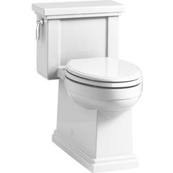 Kohler Tresham One-piece compact elongated toilet with skirted trapway, 1.28 gpf