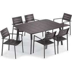 Oxford Garden Eiland Dining Set 29.8x63" 7