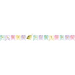 BuySeasons 268143 8 ft. Unicorn Sparkle Shaped Birthday Banner
